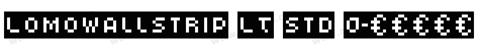LomoWallStrip LT Std 0字体转换